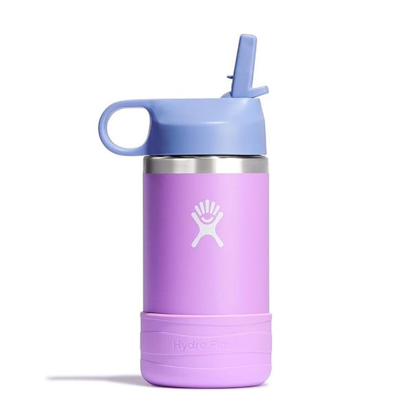 Kids 12 Oz. Hydro Flask Wide Mouth Straw Lid Anemone color